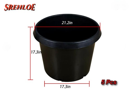 Gallon black plastic - 20,